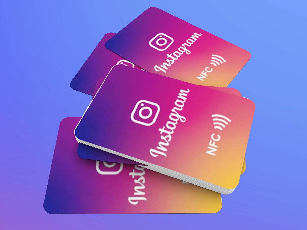Instagram NFC Card follow us