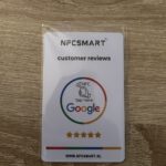 NFC Smart Google Review Kaart met NFC-chip, tap here